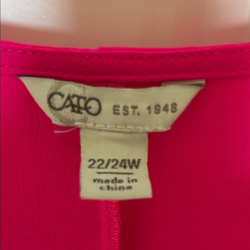 Cato Vibrant Fuchsia Shift Dress - Picture 2 of 7